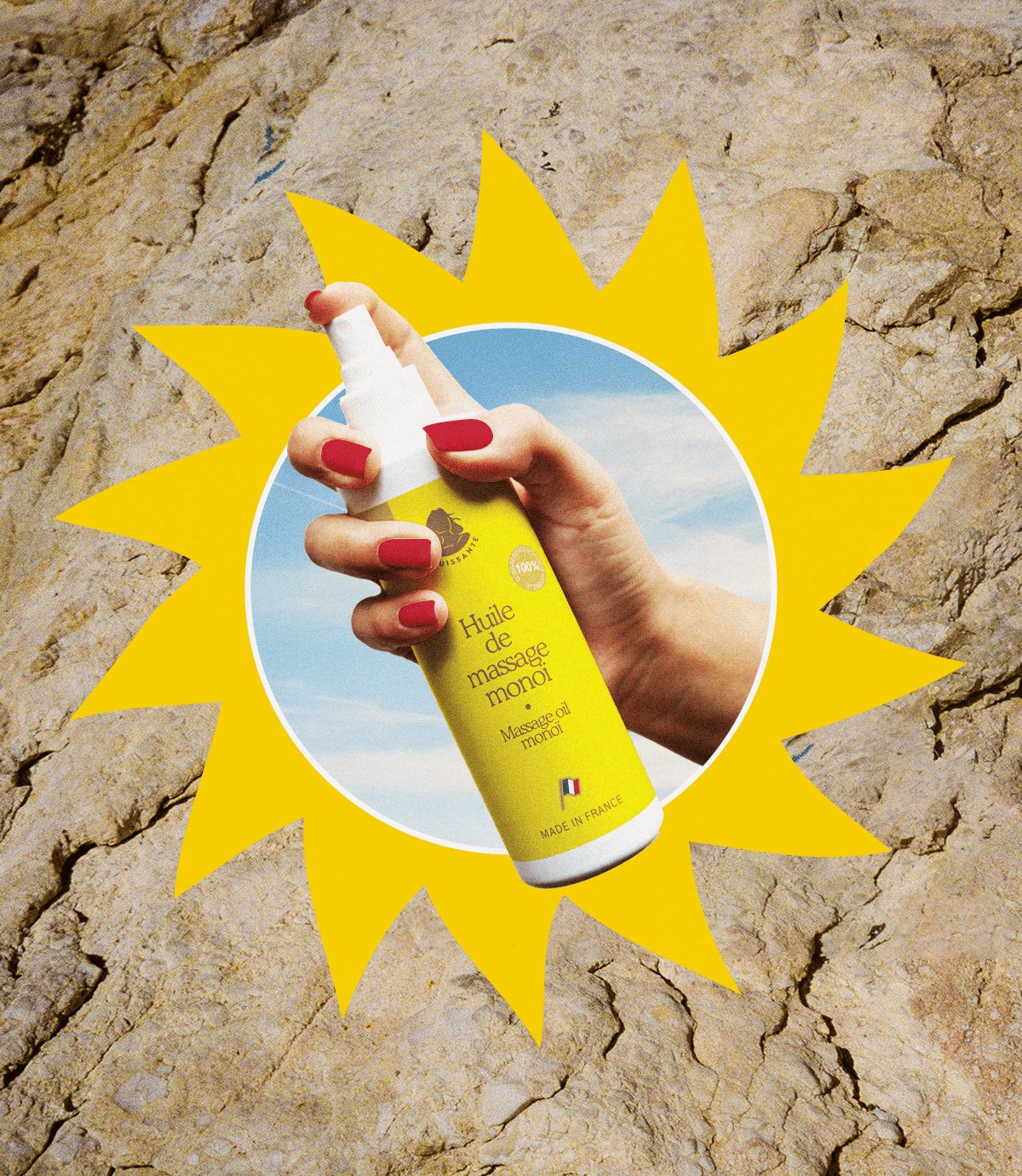 Puissante - Huile de Massage Monoï Bio - Yonifyer