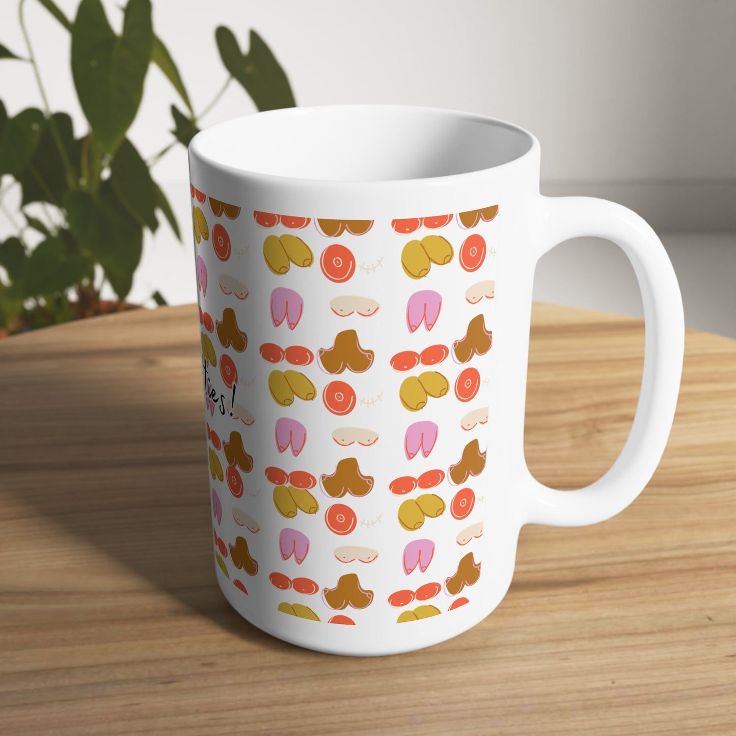 Printify - Suck My Titties White Ceramic Mug, 11oz and 15oz - Yonifyer