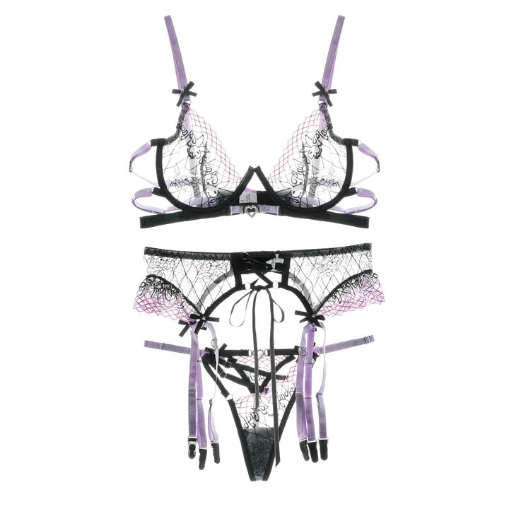 Yonifyer - PlayBunny - Geborduurde Kanten Lingerie Set - Yonifyer