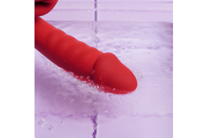 Dildo met Clitoris & Tong Stimulator – Teazers Dubbele Vibrator