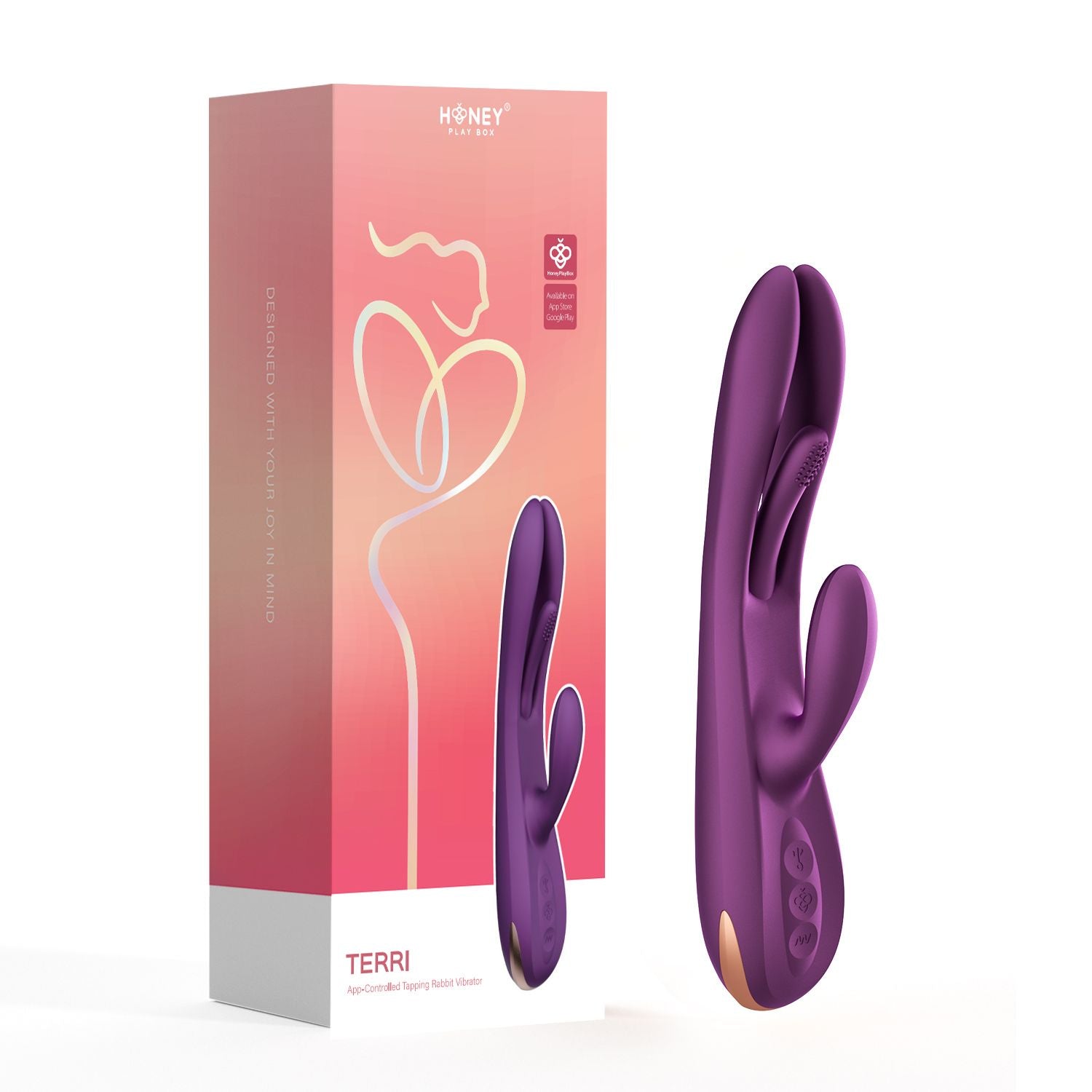 Honey Play Box - App - Controlled Rabbit Vibrator - Honey Play Box Terri - Yonifyer