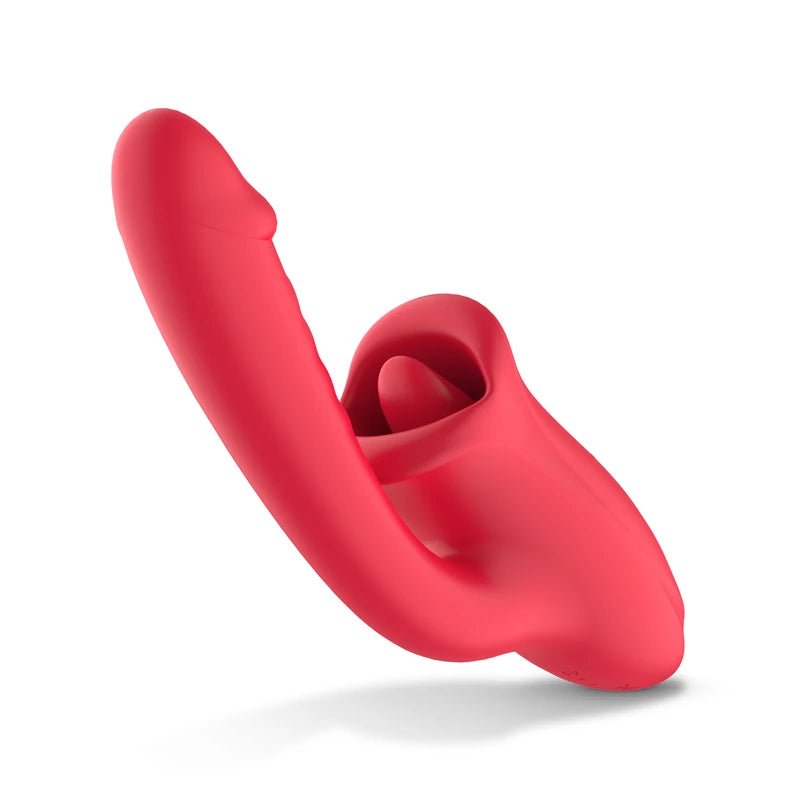 Teazers - Dildo met Clitoris & Tong Stimulator – Teazers Dubbele Vibrator - Yonifyer