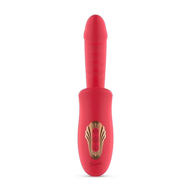 Teazers - Dildo met Clitoris & Tong Stimulator – Teazers Dubbele Vibrator - Yonifyer