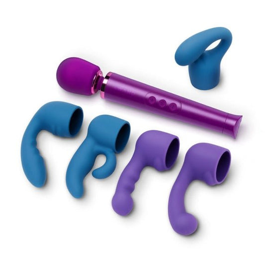 Le Wand - Kopie van Le Wand Petite Massager + Attachments Bundle - Dark Cherry - Yonifyer